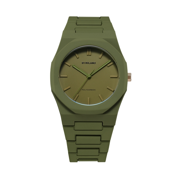 D1 MILANO POLYCARBON Mod. MILITARY GREEN - COLOR BLOCK EDITION